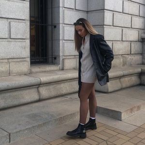 Vintage cable knit quarter zip sweater